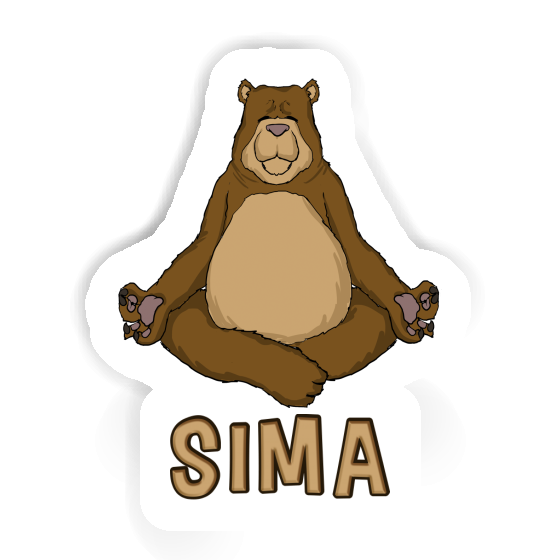 Sticker Sima Bear Notebook Image