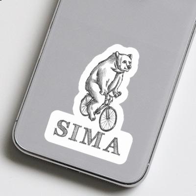 Sticker Sima Bicycle rider Image