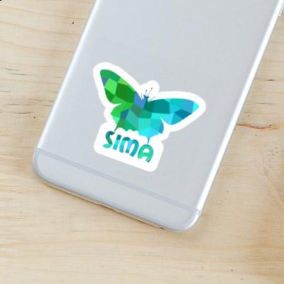 Sticker Sima Butterfly Notebook Image