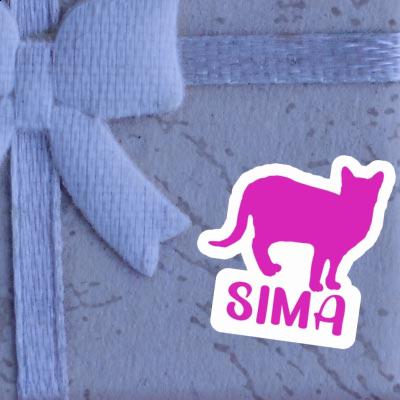 Sima Autocollant Chat Image