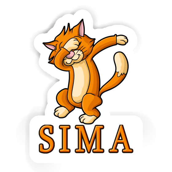 Sticker Dabbing Cat Sima Gift package Image