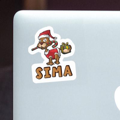 Sima Sticker Christmas Cat Notebook Image