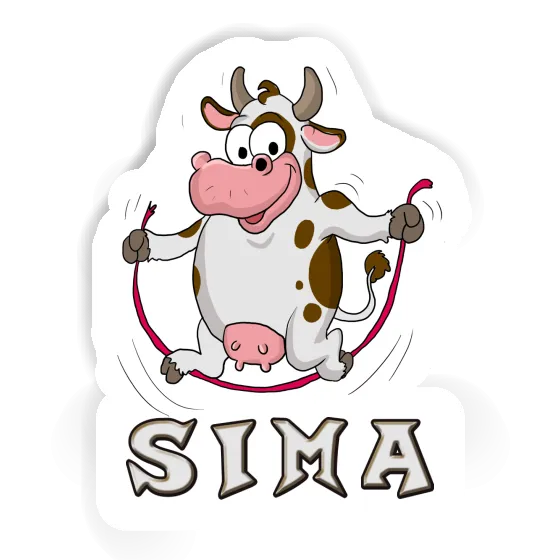 Sticker Cow Sima Laptop Image