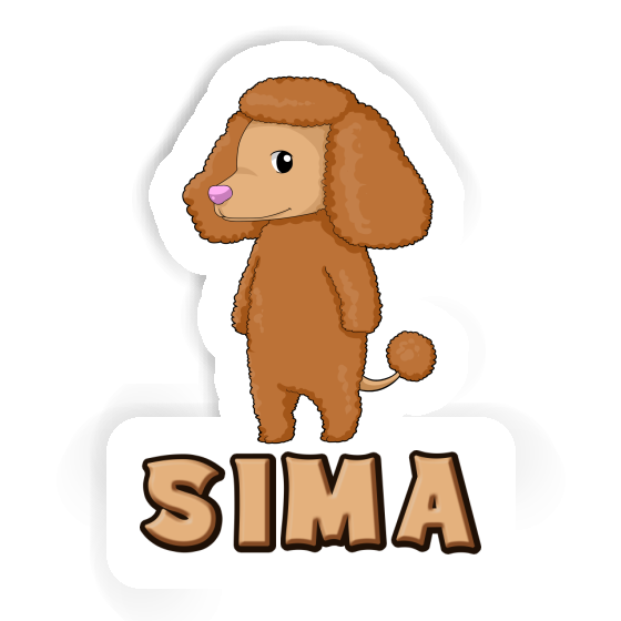 Poodle Sticker Sima Notebook Image