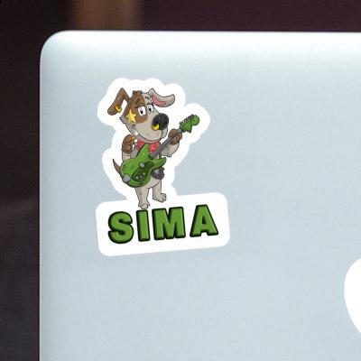 Sticker Guitarist Sima Notebook Image