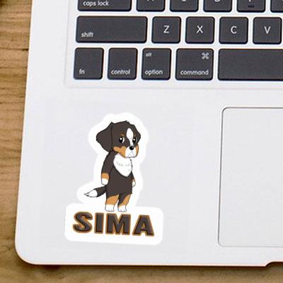 Sticker Berner Sennenhund Sima Notebook Image