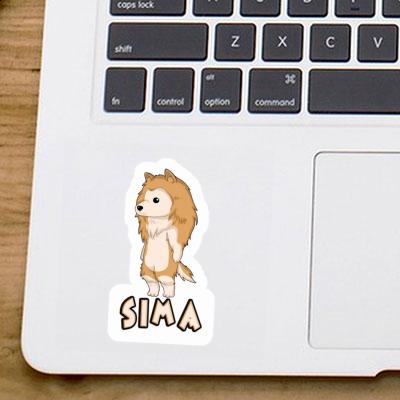 Sticker Sima Collie Notebook Image