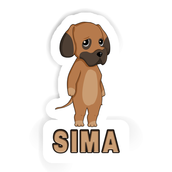 Aufkleber Sima Deutsche Dogge Gift package Image