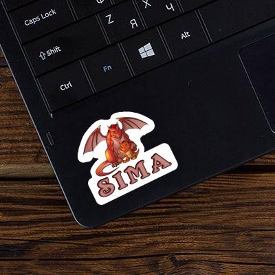 Sima Sticker Drache Notebook Image