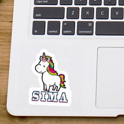 Sticker Sima Unicorn Notebook Image