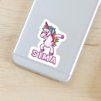 Sticker Sima Unicorn Notebook Image