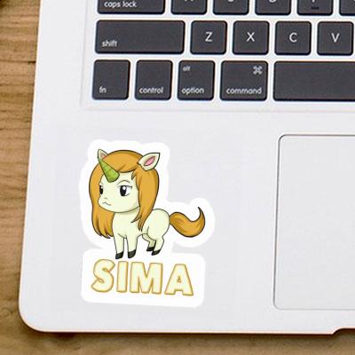 Sticker Sima Unicorn Notebook Image