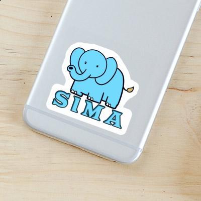 Sticker Elephant Sima Laptop Image