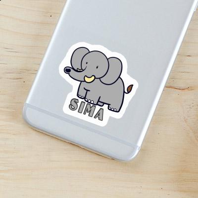 Elephant Sticker Sima Notebook Image