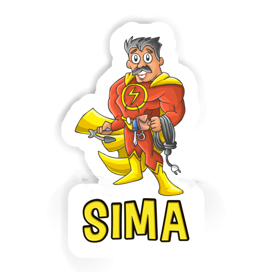 Sima Sticker Electrician Notebook Image