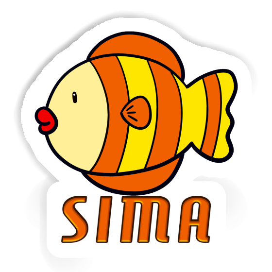 Fish Sticker Sima Laptop Image