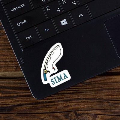 Sticker Sima Angelrute Notebook Image