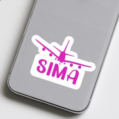 Airplane Sticker Sima Notebook Image