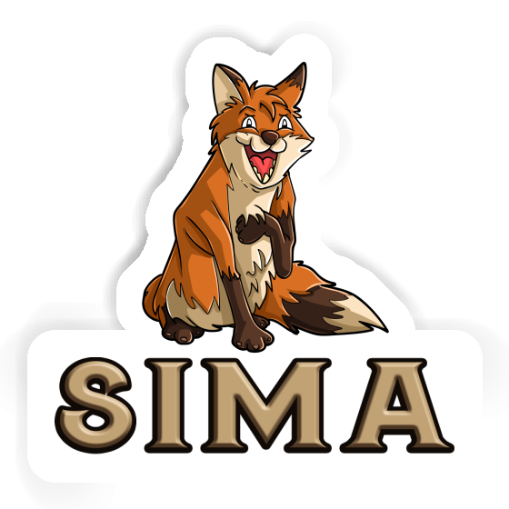 Sticker Sima Fox Laptop Image