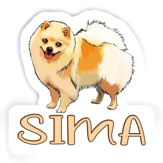 German Spitz Sticker Sima Laptop Image