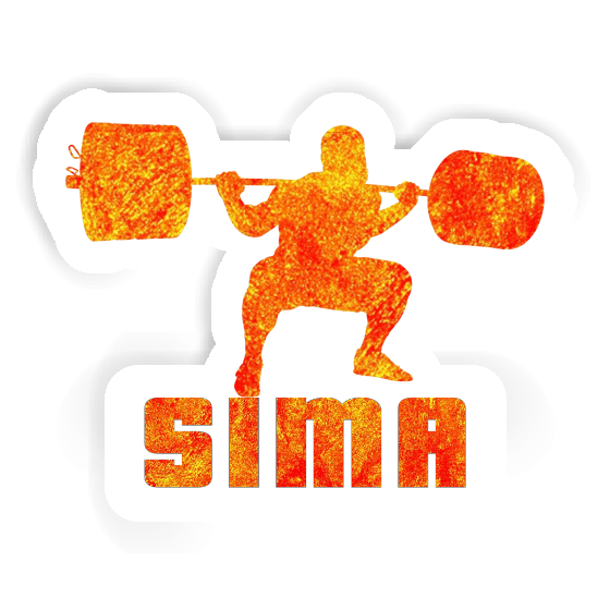 Sima Sticker Weightlifter Image