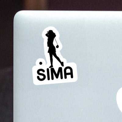 Sima Autocollant Golfeuse Laptop Image