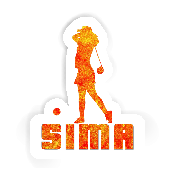 Sticker Golfer Sima Notebook Image