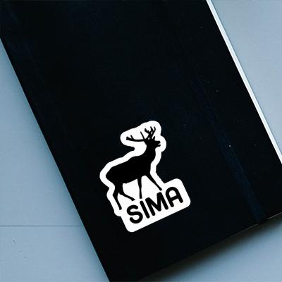 Autocollant Cerf Sima Image