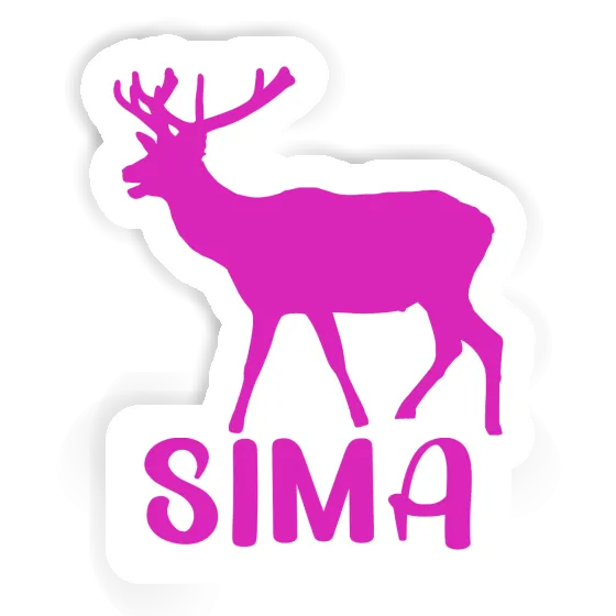 Autocollant Cerf Sima Laptop Image