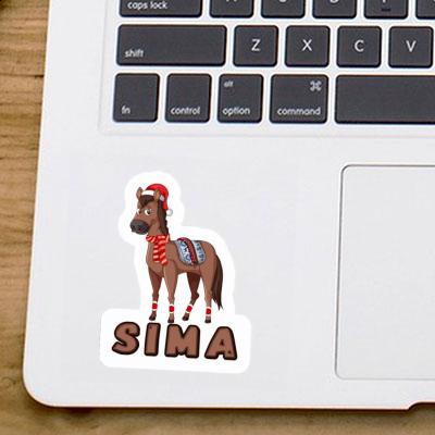 Sima Sticker Horse Laptop Image