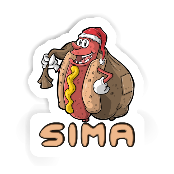 Sticker Hot Dog Sima Image