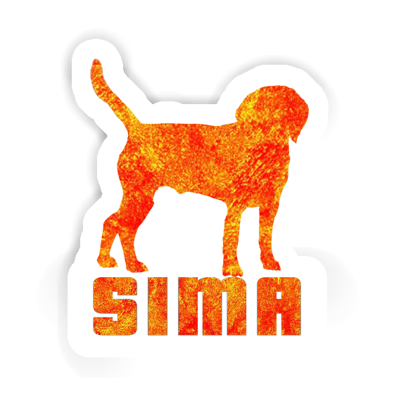 Aufkleber Hund Sima Gift package Image