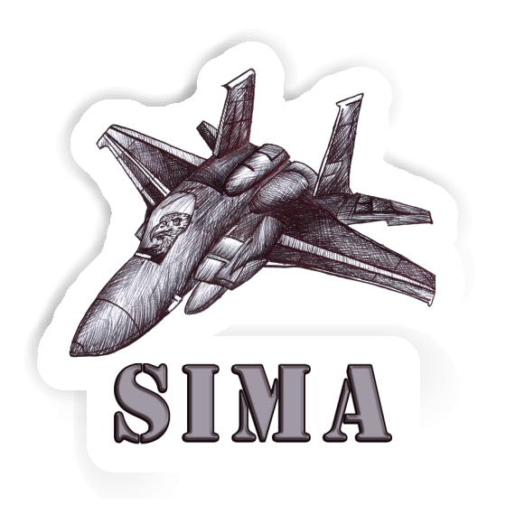 Sima Sticker Plane Notebook Image