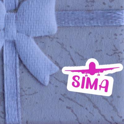 Sticker Airplane Sima Image