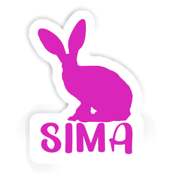 Sticker Sima Rabbit Laptop Image