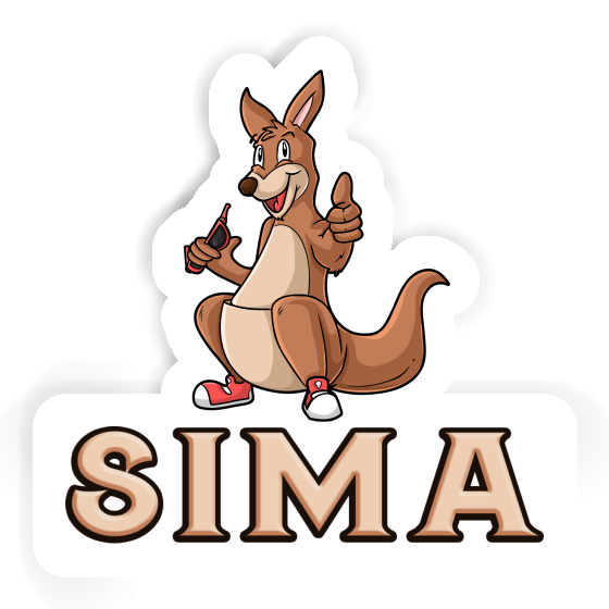 Sima Sticker Kangaroo Laptop Image