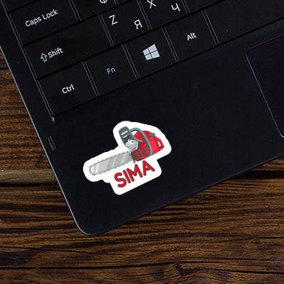 Sticker Sima Chainsaw Notebook Image