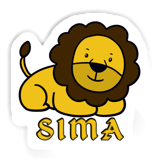 Sticker Lion Sima Notebook Image