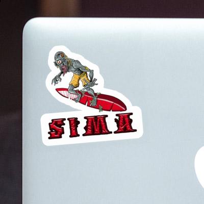 Sima Sticker Wave Rider Notebook Image