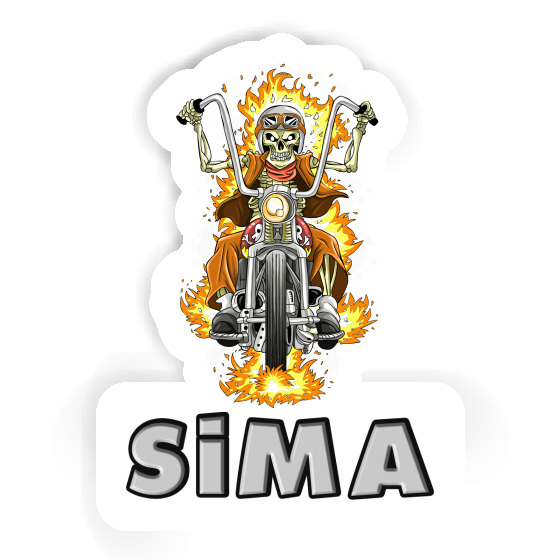 Sima Aufkleber Motorradfahrer Gift package Image