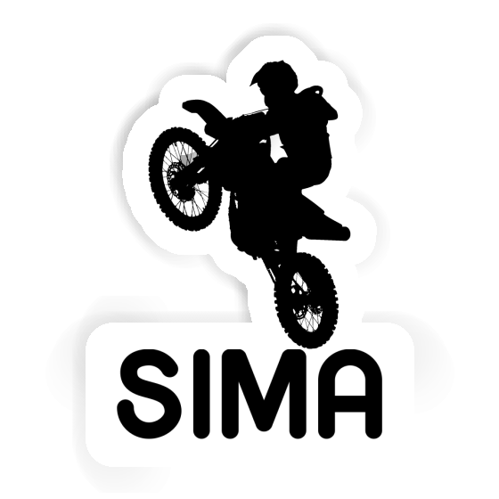 Sticker Motocross Rider Sima Notebook Image