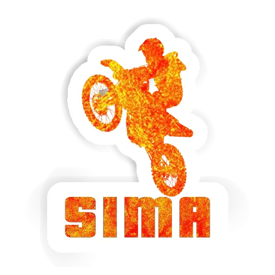 Sima Aufkleber Motocross-Fahrer Gift package Image