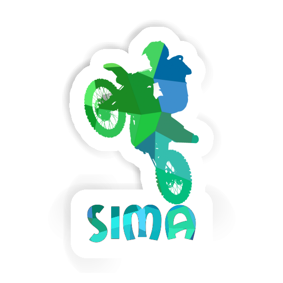 Sticker Motocross-Fahrer Sima Image