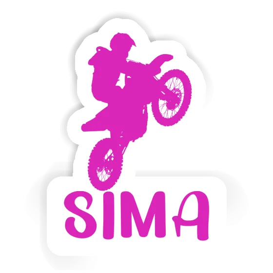 Sima Aufkleber Motocross-Fahrer Gift package Image