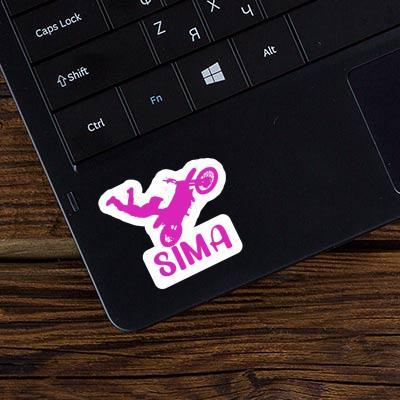 Sima Sticker Motocross-Fahrer Notebook Image