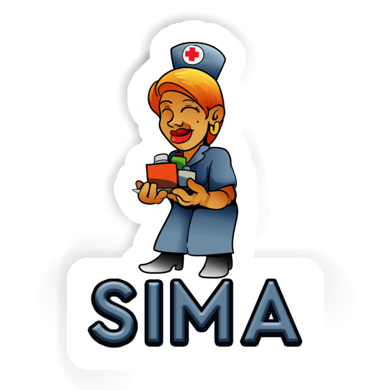 Aufkleber Krankenschwester Sima Gift package Image