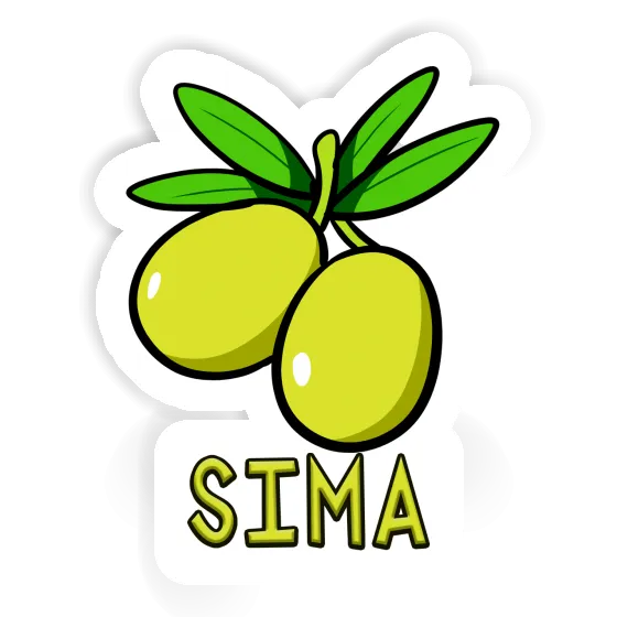 Sima Sticker Olive Notebook Image