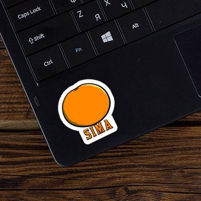 Orange Sticker Sima Notebook Image