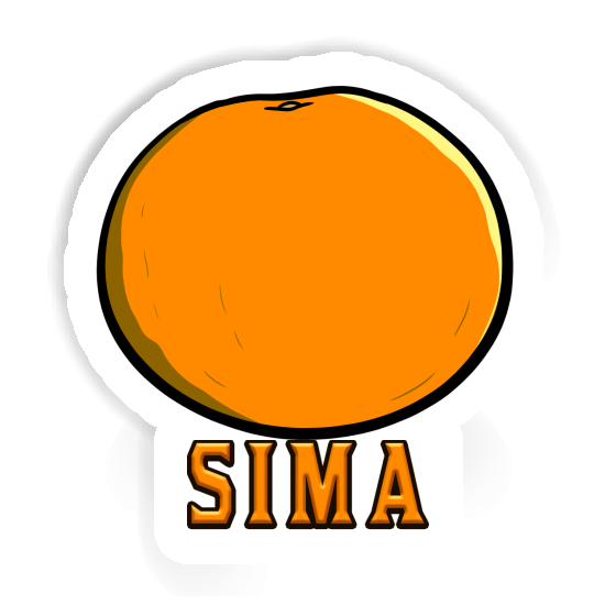 Sticker Sima Orange Gift package Image