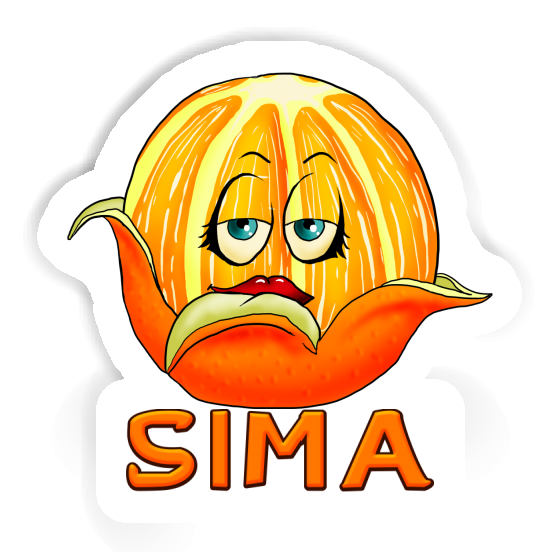 Sticker Sima Orange Laptop Image